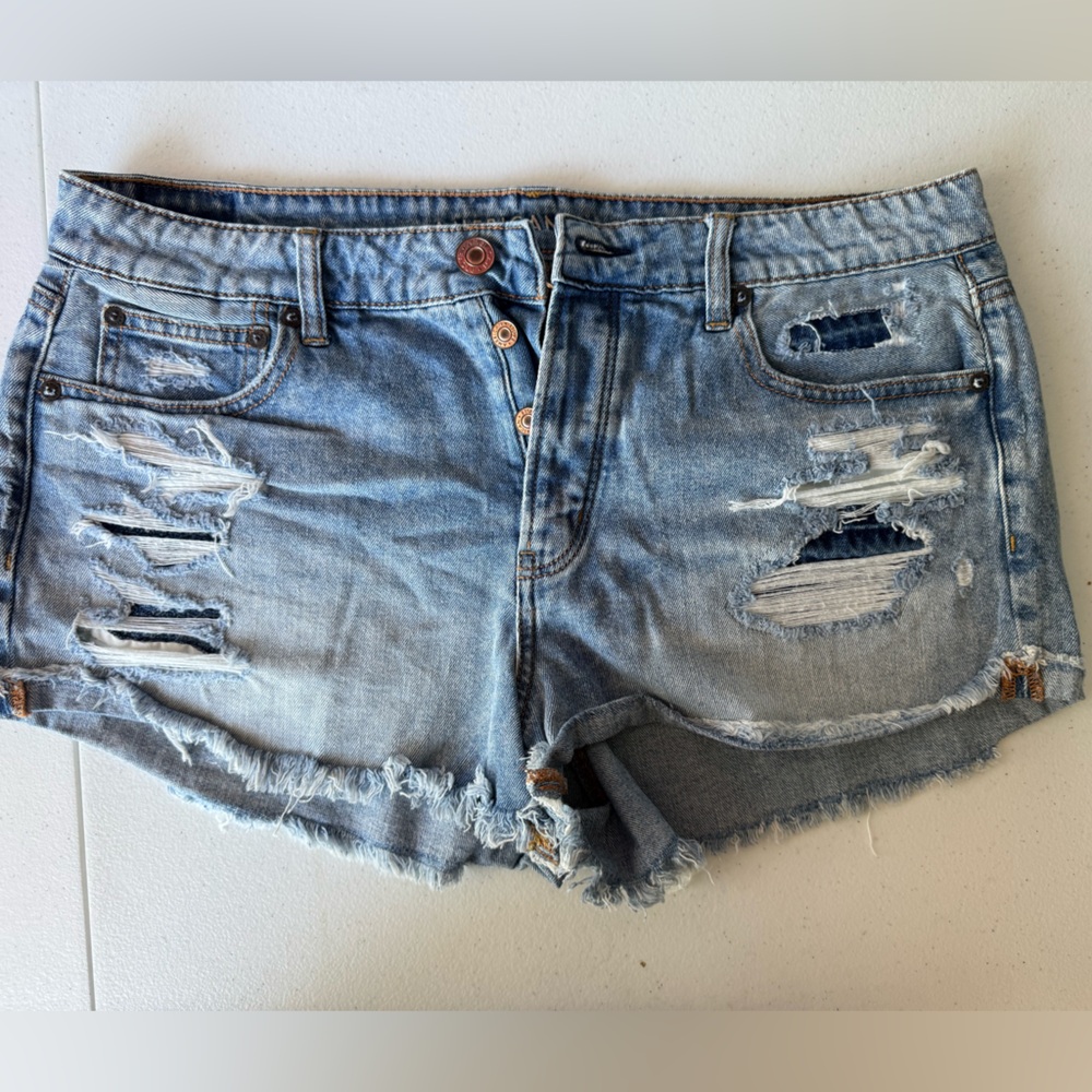 American Eagle Outfitters Light Blue Denim shirts